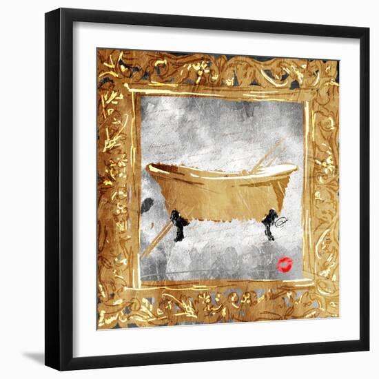 Golden Bath Kiss Mate-OnRei-Framed Art Print