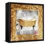 Golden Bath Kiss Mate-OnRei-Framed Stretched Canvas