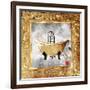 Golden Bath Kiss-OnRei-Framed Art Print