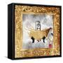 Golden Bath Kiss-OnRei-Framed Stretched Canvas