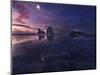 Golden Bay when Night Falls-Yan Zhang-Mounted Photographic Print