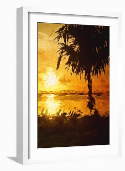 Golden Beach - In the Style of Oil Painting-Philippe Hugonnard-Framed Giclee Print