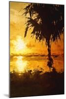 Golden Beach - In the Style of Oil Painting-Philippe Hugonnard-Mounted Giclee Print