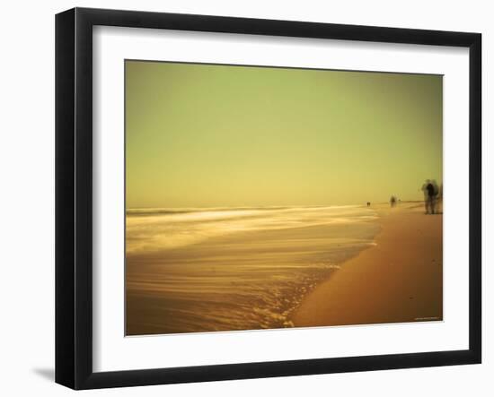 Golden Beach Landscape-Jan Lakey-Framed Photographic Print