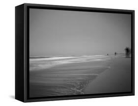 Golden Beach Landscape-Jan Lakey-Framed Stretched Canvas