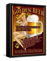 Golden Beer-Nomi Saki-Framed Stretched Canvas