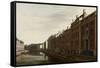 Golden Bend in the Herengracht, Amsterdam-Gerrit Adriaensz Berckheyde-Framed Stretched Canvas