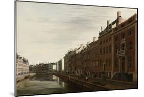 Golden Bend in the Herengracht, Amsterdam-Gerrit Adriaensz Berckheyde-Mounted Art Print