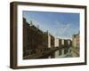 Golden Bend in the Herengracht, Amsterdam-Gerrit Adriaensz Berckheyde-Framed Art Print