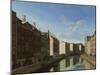 Golden Bend in the Herengracht, Amsterdam-Gerrit Adriaensz Berckheyde-Mounted Art Print