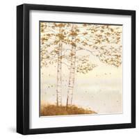 Golden Birch I Off White-James Wiens-Framed Art Print