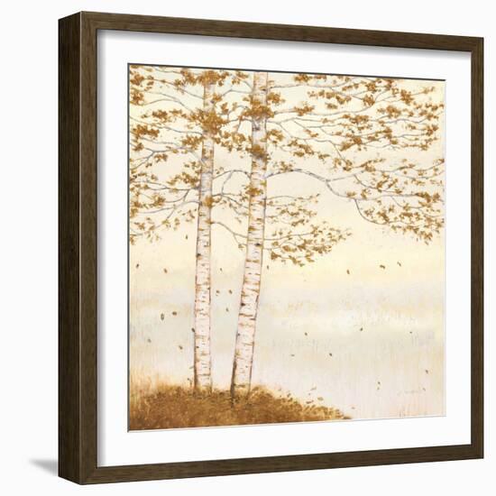 Golden Birch I Off White-James Wiens-Framed Art Print