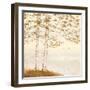 Golden Birch I Off White-James Wiens-Framed Art Print