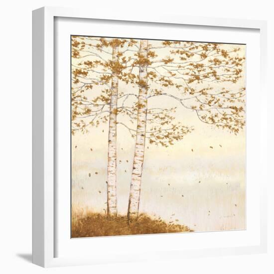 Golden Birch I Off White-James Wiens-Framed Art Print