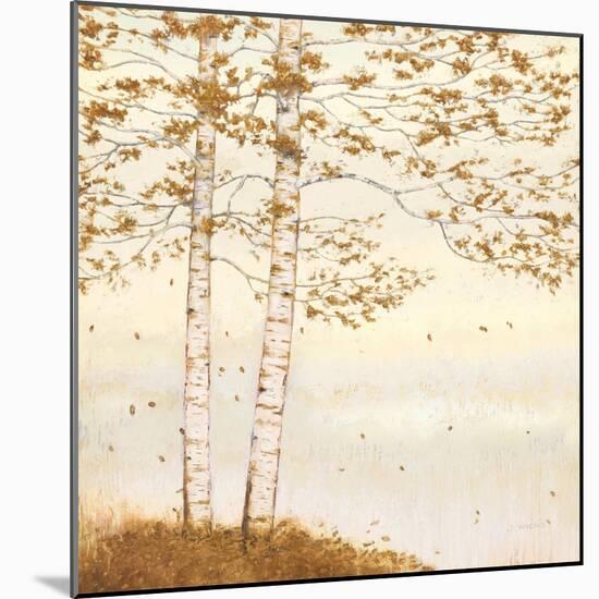 Golden Birch I Off White-James Wiens-Mounted Art Print