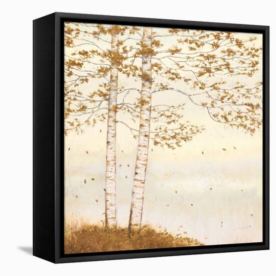 Golden Birch I Off White-James Wiens-Framed Stretched Canvas