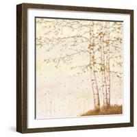 Golden Birch II Off White-James Wiens-Framed Art Print