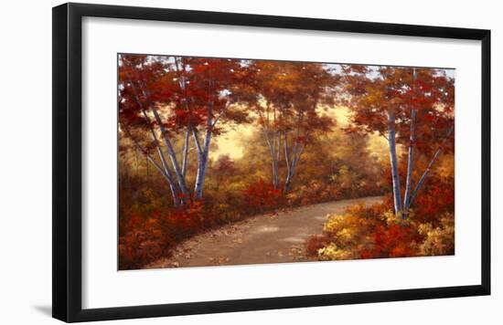 Golden Birch-Diane Romanello-Framed Art Print