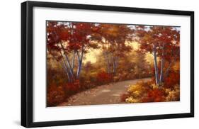 Golden Birch-Diane Romanello-Framed Art Print