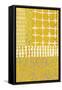 Golden Blockprint I-Chariklia Zarris-Framed Stretched Canvas