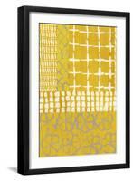 Golden Blockprint I-Chariklia Zarris-Framed Art Print