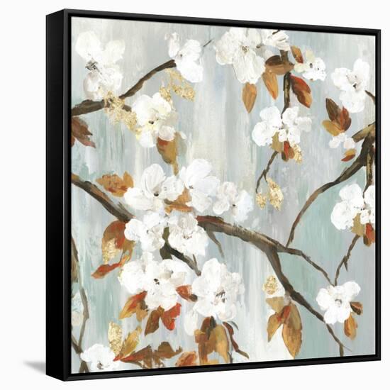 Golden Blooms II-Asia Jensen-Framed Stretched Canvas