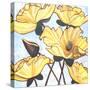 Golden Blooms-Herb Dickinson-Stretched Canvas