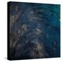 Golden Blue Marble-Jace Grey-Stretched Canvas