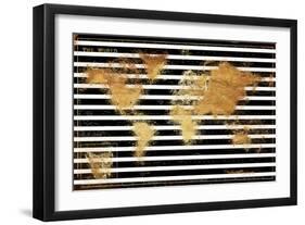 Golden Blue World-Milli Villa-Framed Art Print