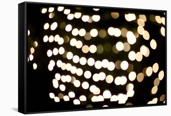 Golden Bokeh II-Erin Berzel-Framed Stretched Canvas