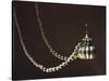 Golden Bottle with a Necklace, from Pajarito-null-Stretched Canvas