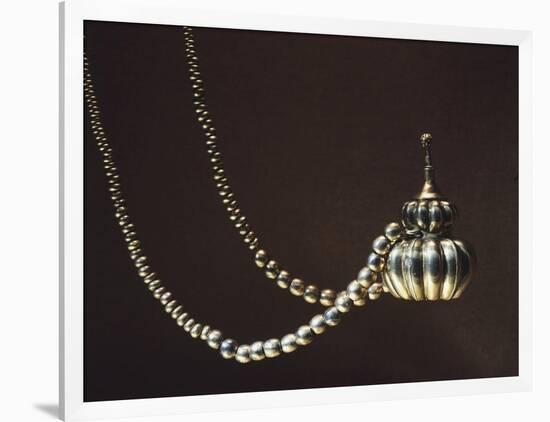 Golden Bottle with a Necklace, from Pajarito-null-Framed Giclee Print