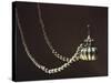 Golden Bottle with a Necklace, from Pajarito-null-Stretched Canvas