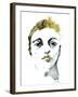 Golden Boy Golden Kiss-Stella Chang-Framed Art Print