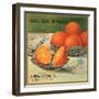 Golden Brand - Riverside, California - Citrus Crate Label-Lantern Press-Framed Art Print