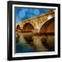 Golden Bridge-Kevin Calaguiro-Framed Art Print