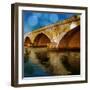 Golden Bridge-Kevin Calaguiro-Framed Art Print