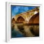 Golden Bridge-Kevin Calaguiro-Framed Art Print