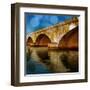 Golden Bridge-Kevin Calaguiro-Framed Art Print