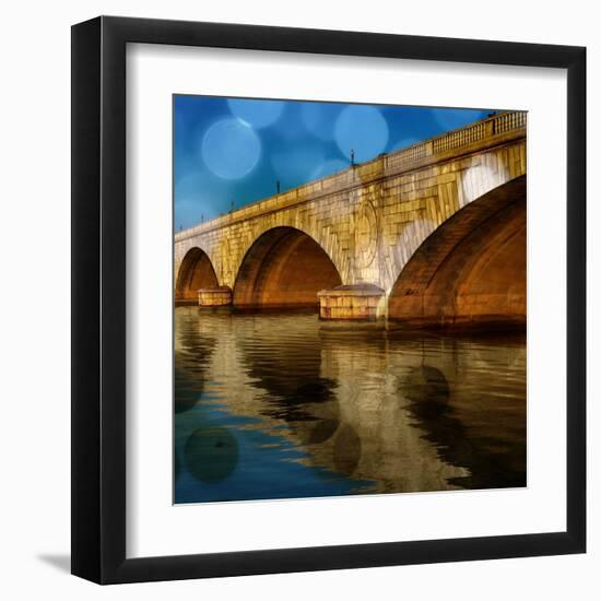 Golden Bridge-Kevin Calaguiro-Framed Art Print