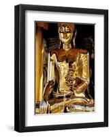 Golden Buda of Shwedagon Pagoda, Yangon, Myanmar-Inger Hogstrom-Framed Photographic Print