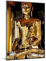 Golden Buda of Shwedagon Pagoda, Yangon, Myanmar-Inger Hogstrom-Mounted Photographic Print