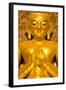 Golden Buddha Image Standing 33Ft Tall Inside Ananda Paya, Bagan, Myanmar (Burma), Southeast Asia-Lee Frost-Framed Photographic Print