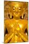 Golden Buddha Image Standing 33Ft Tall Inside Ananda Paya, Bagan, Myanmar (Burma), Southeast Asia-Lee Frost-Mounted Photographic Print