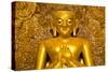 Golden Buddha Image Standing 33Ft Tall Inside Ananda Paya, Bagan, Myanmar (Burma), Southeast Asia-Lee Frost-Stretched Canvas