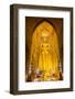 Golden Buddha Image Standing 33Ft Tall Inside Ananda Paya, Bagan, Myanmar (Burma), Southeast Asia-Lee Frost-Framed Photographic Print