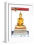 Golden Buddha Image, Wat Pho, Bangkok, Thailand, Southeast Asia, Asia-Lee Frost-Framed Photographic Print