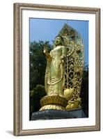 Golden Buddha in the Fortress of Suwon, UNESCO World Heritage Site, South Korea, Asia-Michael-Framed Photographic Print