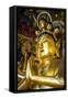 Golden Buddha in the Guandu Temple, Guandu, Taipei, Taiwan, Asia-Michael Runkel-Framed Stretched Canvas