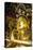 Golden Buddha in the Guandu Temple, Guandu, Taipei, Taiwan, Asia-Michael Runkel-Stretched Canvas